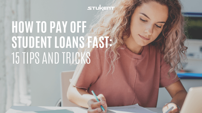 Loans pay fast student off